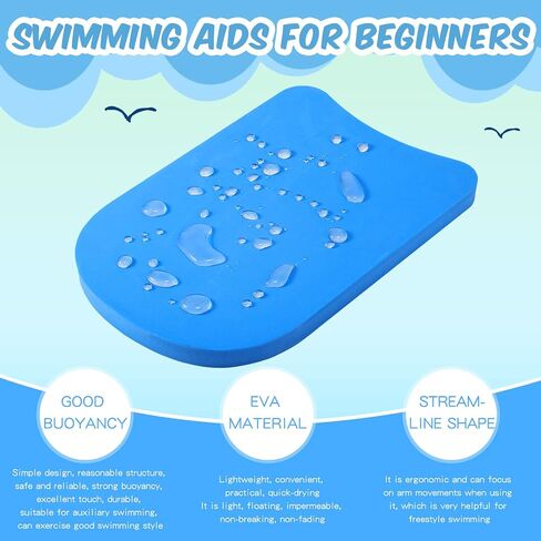 3 Pieces Swimming Kickboard Training Aid Float for Swimming and Pool Exercise Swimming Training Aid Kickboard for Kids Toddler (Blue, Yellow, Pink) in Saudi Arabia