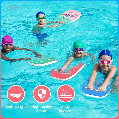HeySplash Swim Kickboard for Kids, Swimming Kickboard Cute Pattern Swim Training Aid for Children, Pool Exercise Equipments for Beginning Swimmers Safety Swim Board Auxiliary in Saudi Arabia
