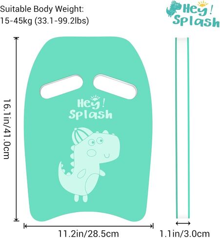 HeySplash Swim Kickboard for Kids, Swimming Kickboard Cute Pattern Swim Training Aid for Children, Pool Exercise Equipments for Beginning Swimmers Safety Swim Board Auxiliary in Saudi Arabia