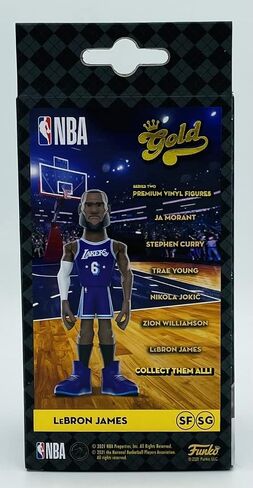 Funko Pop! Gold NBA: Lakers - Lebron James (City) 5" with Chase (Styles May Vary) in Saudi Arabia