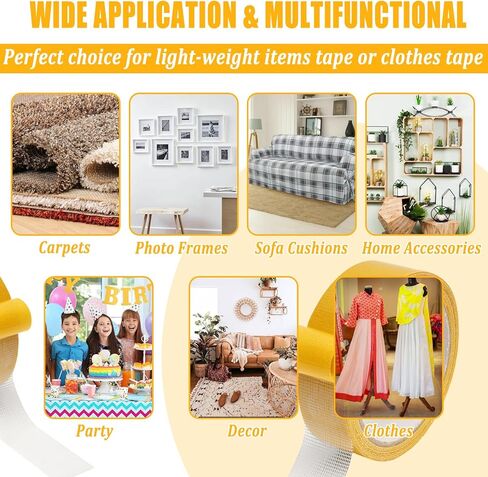 4 لفات شريط قماشي مزدوج الجوانب شديد التحمل، شريط شبكي من ألياف الشاش لاصق قوي مزدوج الجوانب، شريط شفاف للملابس، شريط قوي عالمي عالي الجودة، 1.18 بوصة × 33 قدم in Kuwait