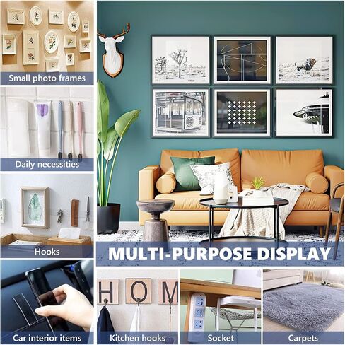 شريط مزدوج الجوانب عالي التحمل (بكرتان بطول 19.8 قدم)، شريط تثبيت مزدوج الجوانب متعدد الأغراض، لاصق قوي، شريط لاصق مغسول وقابل لإعادة الاستخدام، شريط نانو للمنزل والتلفزيون والمكتب والسيارة والمطبخ in Kuwait