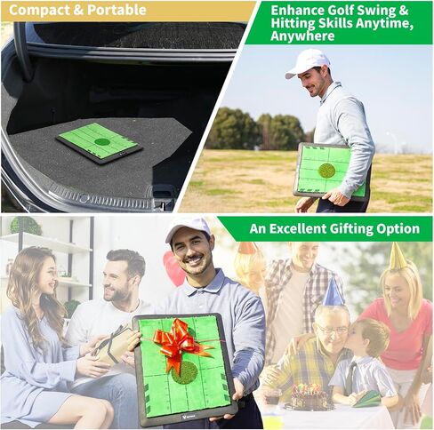بساط أرجوحة الجولف المثالي - بساط ضرب الجولف قابل لإعادة الاستخدام والاستبدال لممارسة التدريب الداخلي والخارجي - سطح فلانيل ممتاز، ظهر مطاطي لعشاق الجولف in Kuwait