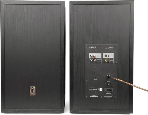 Edifier R2850DB Bluetooth Bookshelf Speakers, Wireless Active Studio Monitor Speakers, 3-Way Powered Bookshelf Speakers, 150W RMS Tri-Amp Speakers with Subwoofer Line Out - Black (Pair) in Kuwait