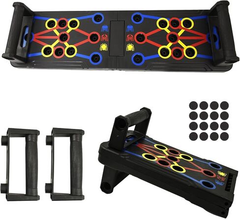 Push Up Board for Men & Women, Portable Foldable Multi-Function Push Up Bar, Chest Muscle Exercise Professional Homeworkout Equipment System Fitness Strength Training Equipment in Kuwait