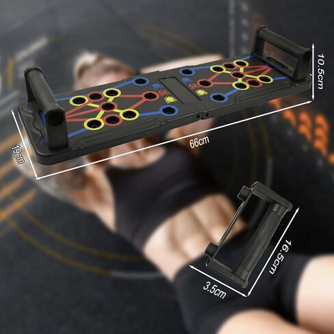 Push Up Board for Men & Women, Portable Foldable Multi-Function Push Up Bar, Chest Muscle Exercise Professional Homeworkout Equipment System Fitness Strength Training Equipment in Kuwait