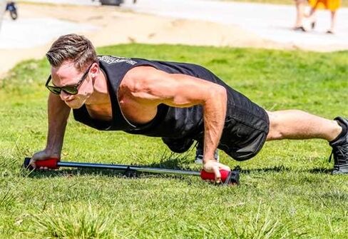 شريط رفع للأعلى، صالة الألعاب الرياضية المنزلية، تدريب على ثبات الجزء العلوي من الجسم، صدر محمول + منشئ القوة الأساسية in Kuwait