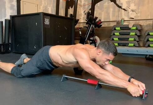 شريط رفع للأعلى، صالة الألعاب الرياضية المنزلية، تدريب على ثبات الجزء العلوي من الجسم، صدر محمول + منشئ القوة الأساسية in Kuwait