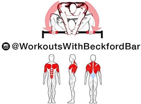 شريط رفع للأعلى، صالة الألعاب الرياضية المنزلية، تدريب على ثبات الجزء العلوي من الجسم، صدر محمول + منشئ القوة الأساسية in Kuwait