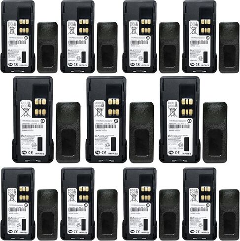 10 عبوات 3000 مللي أمبير في الساعة PMNN4409 PMNN4409AR PMNN4491BR PMNN4491 PMNN4493A 7.4 فولت ليثيوم أيون راديو ثنائي الاتجاه عالي السعة استبدال البطارية لموتورولا XPR3300 XPR3500 DP4400 XPR7350 XPR7550 + مشبك حزام in Saudi Arabia