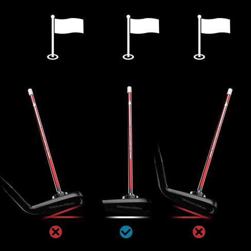 Golf Magnetic Alignment Rods,Golf Club Alignment Sticks,Magnetic Swing Training Aid Accessories Visualize Calibrate Golf Shots,hit The Target with The Right Golf Swing,Golf Gift in Saudi Arabia