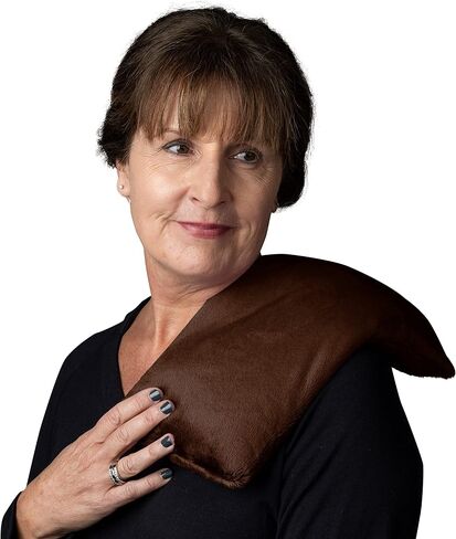 Herbal Concepts Aromatherapy Rectangular Shaped Microwaveable Wrap made of Organic Flaxseed, Yarrow, & Hops for Shoulder | Shoulder Wrap Soothes Stress & Pain | Available in Charcoal in Saudi Arabia