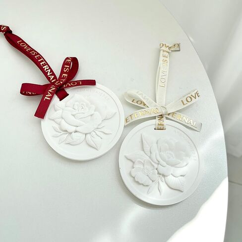 Fresh Rose & Gardenia Scented Air Freshener Plaster, 2 Pack, Long-Lasting Home Fragrance Aroma-Release Gypsum Sachets, Handmade Fresh-Scented Sacehts for Drawers and Closets, Cars in Saudi Arabia