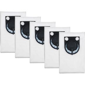 vacuum cleaner filters for BOSCH Wet/Dry Dust Collector/vacuum Cleaner Model 3931 3931A Replacement Wool Filter Bags Vacuum Filter Bags, White 5 Pcs