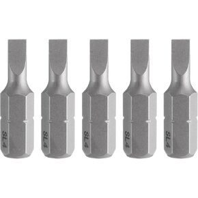 HARFINGTON 5pcs SL6 Slotted Screwdriver Bit 1/4" Hex Shank 25mm/1" Length Magnetic Flat Head Hex Bits S2 Steel Screw Driver Bit for Impact Electric Screw Driver Power Tools