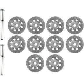 10PCS 22mm with Hole Diamond Cutting Wheels Cutting Discs Coating Rotary Tool for Rotary and Pneumatic Tool