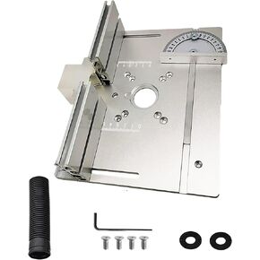Router Table Insert Plate,Aluminum Router Insert Plate Small Router Base Plate Woodworking Router Flip Plate with Pre-Drilled Holes for Trimming Machine