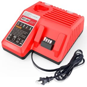 Replacement Charger for Milwaukee N12-18C Dual-Port 12V/21V Mk-18 Battery Charger Compatible with 48-11-2420, 48-11-2440, 48-11-1815, 48-11-1820, 48-11-1840, 48-11-1850, 48-11-2401