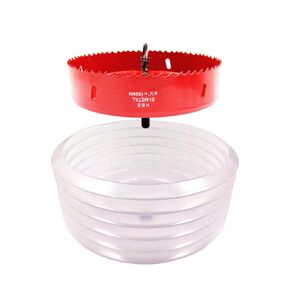 Hole Saw Drill Bit LAIWEI HSS Hole Cutter with Arbor for Wood,PVC Board and Plasterboard(3-5/32"(80mm Hole Saw))