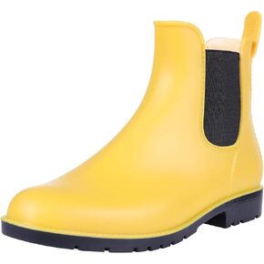 Asgard Women's Ankle Rain Boots Waterproof Chelsea Boots