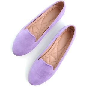 SAILING LU Women Round Toe Flats Comfortable Fashion Ballet Flat Shoes for Women Dressy Slip-ons Loafers