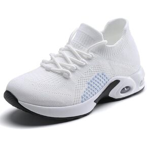 PIPIXIANWomens Walking Sock Sneakers, Knitted Lightweight, Orthopedic Outdoor Sock Shoes, Breathable Mesh Shoes