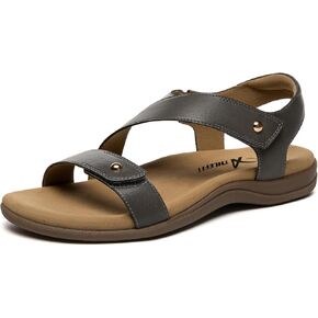 Athlefit Women's Comfortable Orthopedic Sandals with Arch Support Adjustable Walking Casual Orthotic Sandals