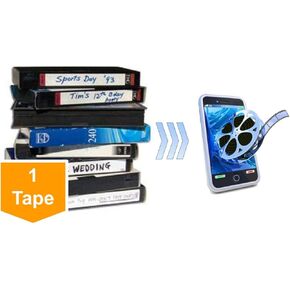 Video Tape Transfer Service, Digitization to MP4 (VHS, VHS-C, Hi8, Video 8, Digital8, 8mm, MiniDV, Beta, Audio) - New Customer Offer