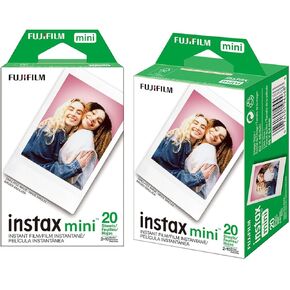 Fujifilm Instax Mini Instant Film, 2 x 10 Shoots X 2Pack (Total 40 Shoots) Value Set
