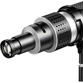 Bowens Mount Spotlight Conical Optical Snoot Kit, Spotlight Snoot Photography Accessory with 35 Gobos and 5 Color Filters Compatible for Aputure Amaran Godox Neewer LED Video Speedlite Light