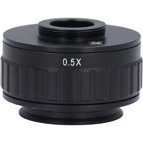 Garosa C Mount Adapter Microscope Adapter CTV Microscope Lens Camera Interface Adapters for Trinocular Stereo Microscope CCD Camera (0.5X)