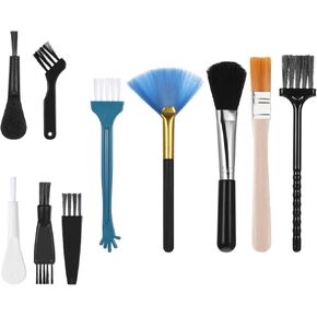 10 Pcs Keyboard Brush Computer Keyboard Laptop Cleaning Brush Small Portable Cleaning Brush Small Nylon Anti Static Brush for Cleaning Computer Motherboard Fans Keyboard Camera