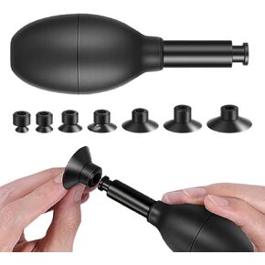 عدسة Sucker Kit 8-in-1 مع 7 أكواب شفط قابلة للتبديل شفط قوي شفط الفراغ مجسد العدسة لإصلاح العدسات وتنظيفها ، والساعات ، والمكونات الإلكترونية