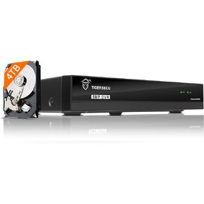 TIGERSECU Ultra HD 5MP 8 Channel Hybrid Security DVR/NVR with 4TB Hard Drive, Expandable to 16 Cameras, 6-in-1 Home Surveillance Recorder for 8 Analog, TVI, AHD, CVI, RS485 PTZ and 8 IP Cameras