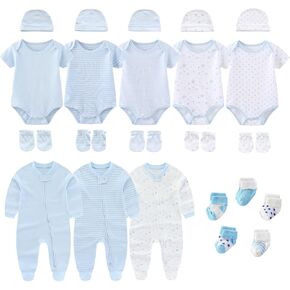 New Born Baby Clothes and Newborn Boy Girl Essentials Accessories Layette Set