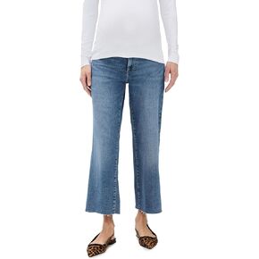 DL1961 Women's Hepburn Wide Leg Petite Maternity Jeans