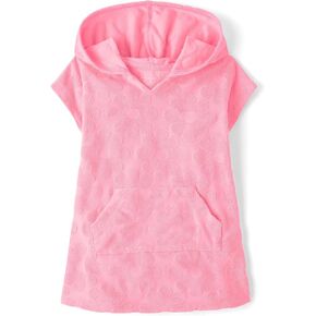 The Children's Place Girls' and Toddler Hooded Swim Coverup