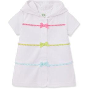 Little Me Clothes for Baby Girls' Swimsuit Hooded Cover-Up, 6 Months - 4 Toddler