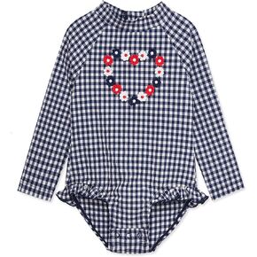 Little Me Clothes for Baby Girls' Full Coverage Rash Guard, 6 Months - 4 Toddler in Kuwait