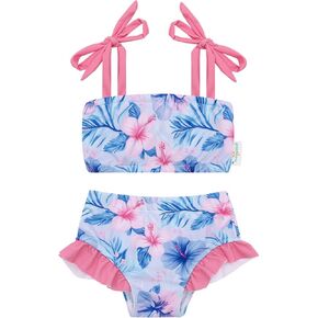 babygoal Baby Toddler Girl 2-Piece Swimsuit, Summer Beach Swimwear Bathing Suit 12M-5T