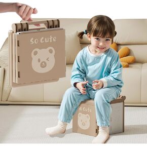 Travel Potty for Toddler with 3 Rolls Potty Liners, 20 Pcs Absorbent Pads, Foldable Car Potty for Toddler, Portable Potty Seat for Toddler Travel, Portable Potty for Tollder Outdoor and Camping Use
