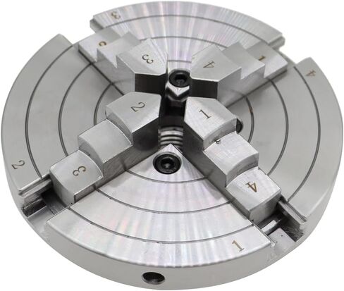 6 بوصة الدقة الذاتية تركز على الخشب مخرطة تشاك مجموعة 4 الفك تركز ذاتي مخرطة تشاك الخيط 1 × 8TPI in Kuwait