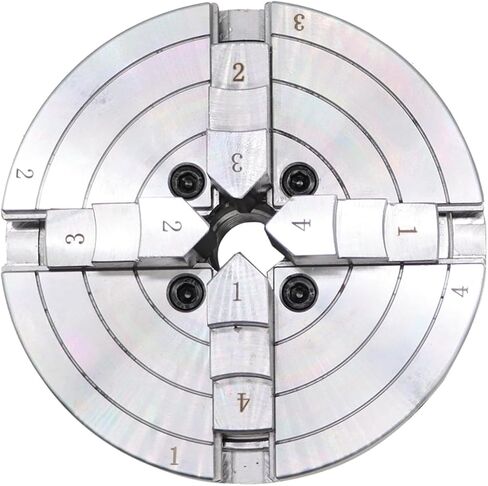 6 بوصة الدقة الذاتية تركز على الخشب مخرطة تشاك مجموعة 4 الفك تركز ذاتي مخرطة تشاك الخيط 1 × 8TPI in Kuwait