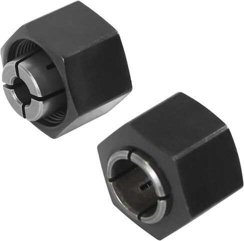 2610906283 1/4 "2610906284 1/2" Router Collet Kit متوافق مع 1613 1617 1618 1619 أجهزة التوجيه سلسلة من سلسلة 326286-04 19691 323-293 RC025DW 326286-03 19693 325-199 323-421 RC050DW in Kuwait