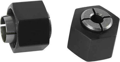 2610906283 1/4 "2610906284 1/2" Router Collet Kit متوافق مع 1613 1617 1618 1619 أجهزة التوجيه سلسلة من سلسلة 326286-04 19691 323-293 RC025DW 326286-03 19693 325-199 323-421 RC050DW in Kuwait