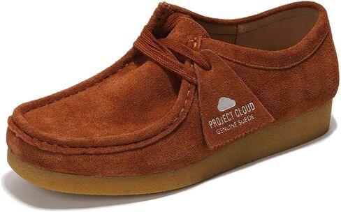 Project Cloud Genuine Leather Womens Shoes - Memory Foam Insole Oxford Shoes for Women Footwear - Lightweight Anti-Slip Sole Casual Work Loafers with Lace (Wally) in Kuwait