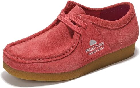 Project Cloud Genuine Leather Womens Shoes - Memory Foam Insole Oxford Shoes for Women Footwear - Lightweight Anti-Slip Sole Casual Work Loafers with Lace (Wally) in Kuwait