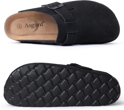 Asgard Women's Glogs Leather Bughs Arch Arch Support Potato With With Comfort Cork Poot - أقدام عريضة من فضلك in Saudi Arabia