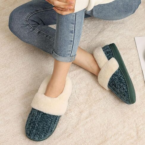 نتلات رغوة الذاكرة الغامضة للسيدات من Evshine ، نتلات غرفة نوم متماسكة مغلقة ، أحذية منزلية دافئة للانزلاق للراحة الداخلية والخارجية in Kuwait