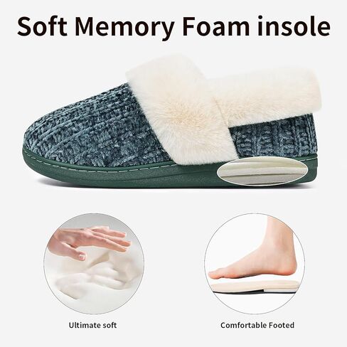نتلات رغوة الذاكرة الغامضة للسيدات من Evshine ، نتلات غرفة نوم متماسكة مغلقة ، أحذية منزلية دافئة للانزلاق للراحة الداخلية والخارجية in Kuwait